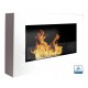Chimenea de bioetanol Carina Blanco Glass
