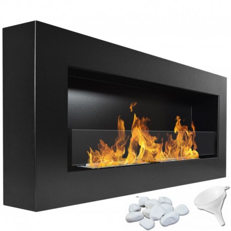 Chimenea de bioetanol Sunna Negro Glass