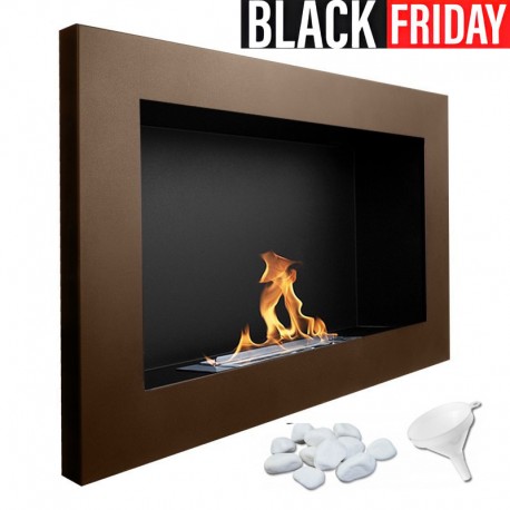 Chimenea de bioetanol Astrid Marrón