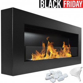 Chimenea de bioetanol Sunna Negro Glass
