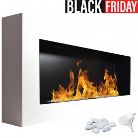 Chimeneas de bioetanol Sunna Blanco sin cristal protector