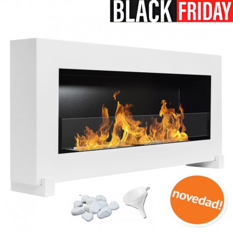 CHIMENEA DE BIOETANOL SVEA BLANCO GLASS TÜV