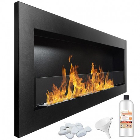 Chimenea de bioetanol Svana Negro Glass