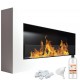 Chimenea de bioetanol Sunna Blanco Glass